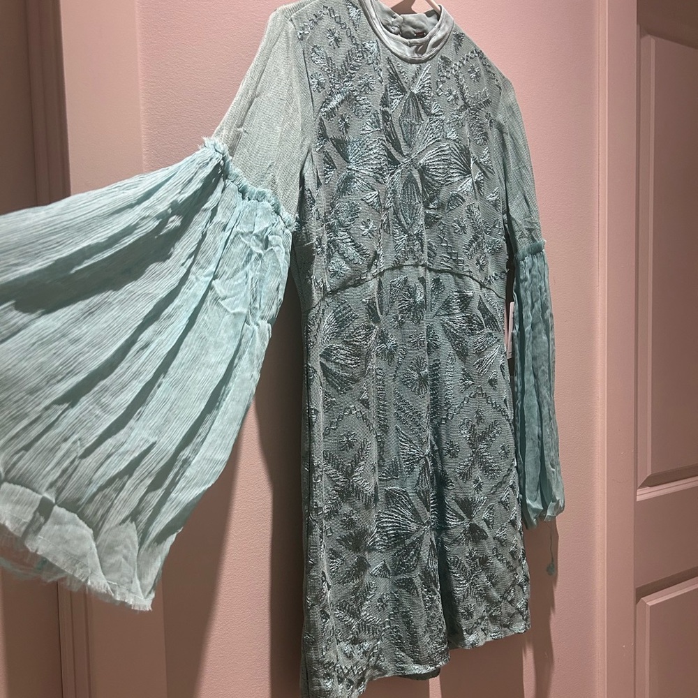FP Movement by Free People Long Sleeve Dress in Teal